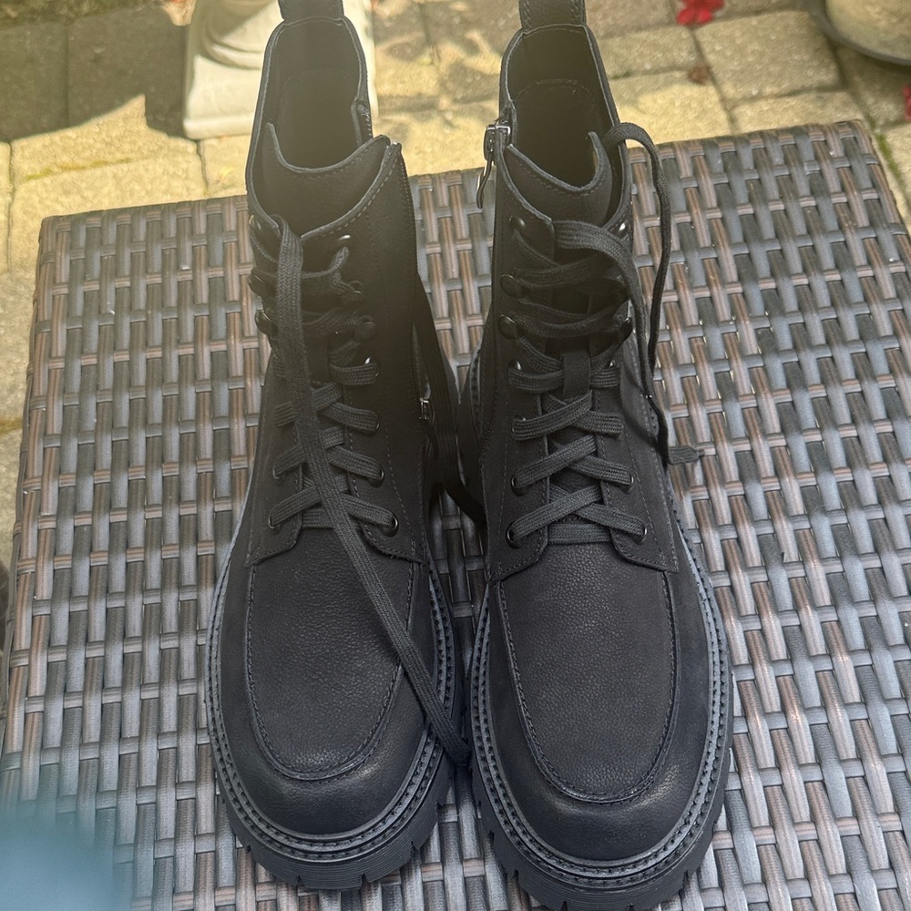 NWOT Steve Madden Black Men's walvia boots size 9.5 - Picture 3 of 11